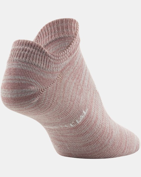 Women's UA Essential No Show – 6-Pack Socks, Pink, pdpMainDesktop image number 6